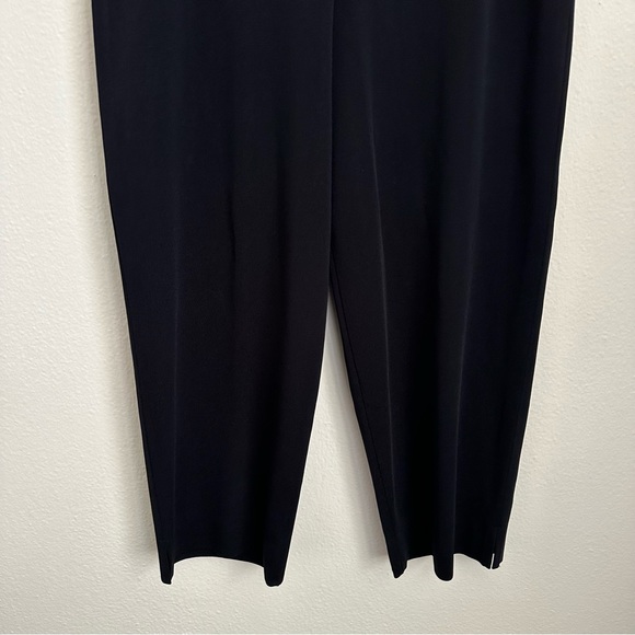 Exclusively Misook Black Acrylic Pull On Dress Pants Size Large Petite - Picture 6 of 8